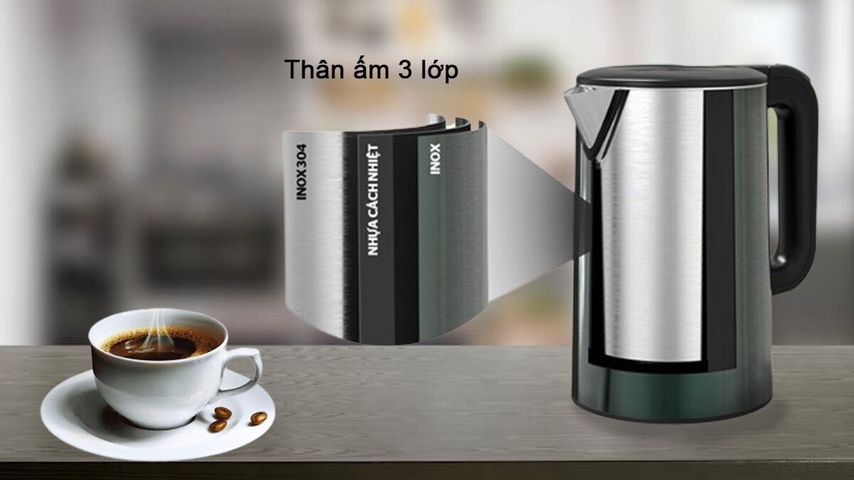 Thân ấm Sunhouse Mama SHD1389 có 3 lớp