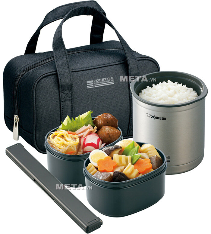 Cặp lồng cơm giữ nhiệt Zojirushi SZ-MA04 - 3 ngăn Cặp lồng cơm giữ nhiệt Zojirushi SZ-MA04 - 3 ngăn