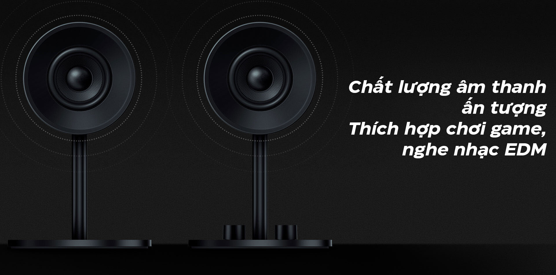 Loa vi tính Razer Nommo - 2.0 - Màu đen