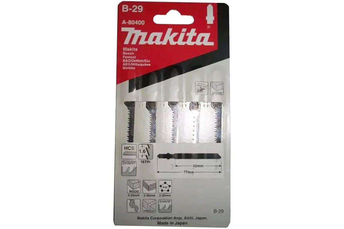 Bộ lưỡi cưa lọng NO.B-29 Makita A-80400