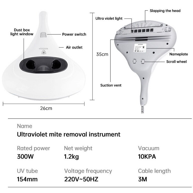 Máy hút bụi giường đệm Kaisa Villa JD-8061