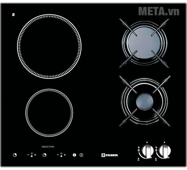 Bếp gas âm kết hợp từ Faber FB-2IN2G Bếp gas âm kết hợp từ Faber FB-2IN2G