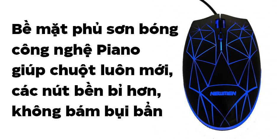 Chuột game Newmen G11 màu đen (USB)