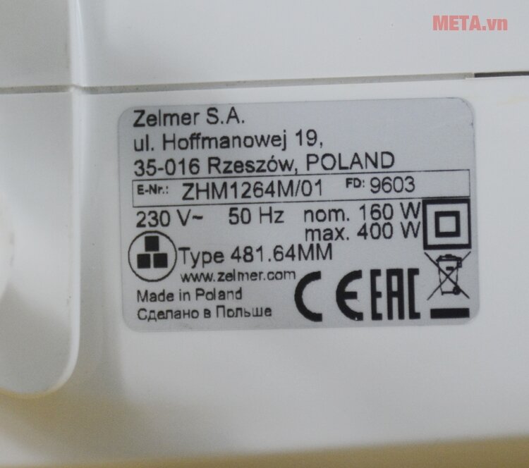 Máy đánh trứng Zelmer 481.64MM Symbio