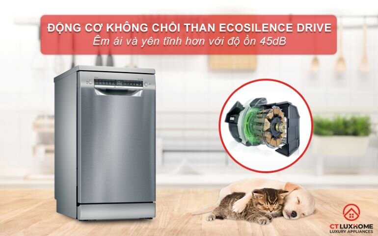 Máy rửa bát độc lập 10 bộ Bosch SPS4EMI60E