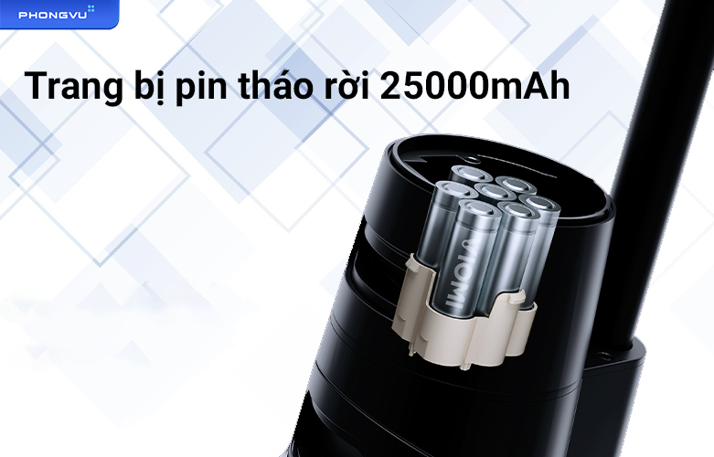 Máy hút bụi lau nhà Viomi Cyber | Pin tháo rời
