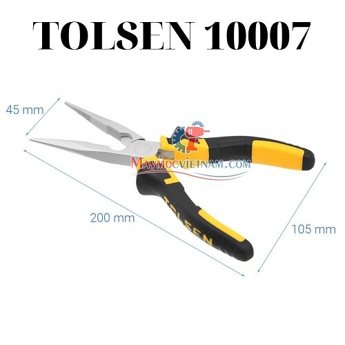 Kìm nhọn Tolsen 20cm 10007