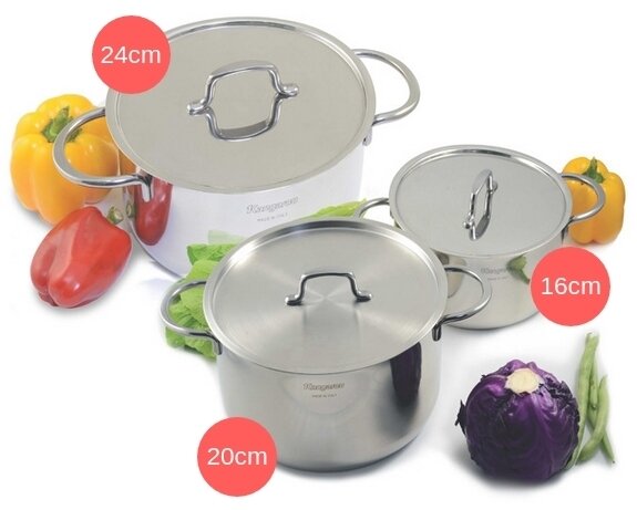 Bộ nồi Kangaroo KG182 3 chiếc