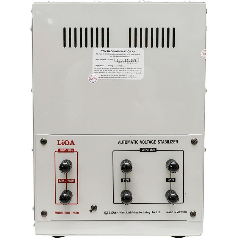 Ổn áp 1 pha Lioa 7,5KVA DRI-7500/ DRI-7500II