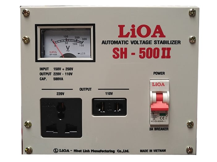 Ổn áp 1 pha Lioa 500VA SH 500II