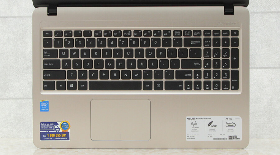 Asus A540LA i3 4005U/4GB/500GB/Win10 Asus A540LA i3 4005U/4GB/500GB/Win10