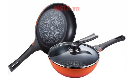 Bộ chảo nhôm chống dính PoongNyun SDR-26 (26cm)