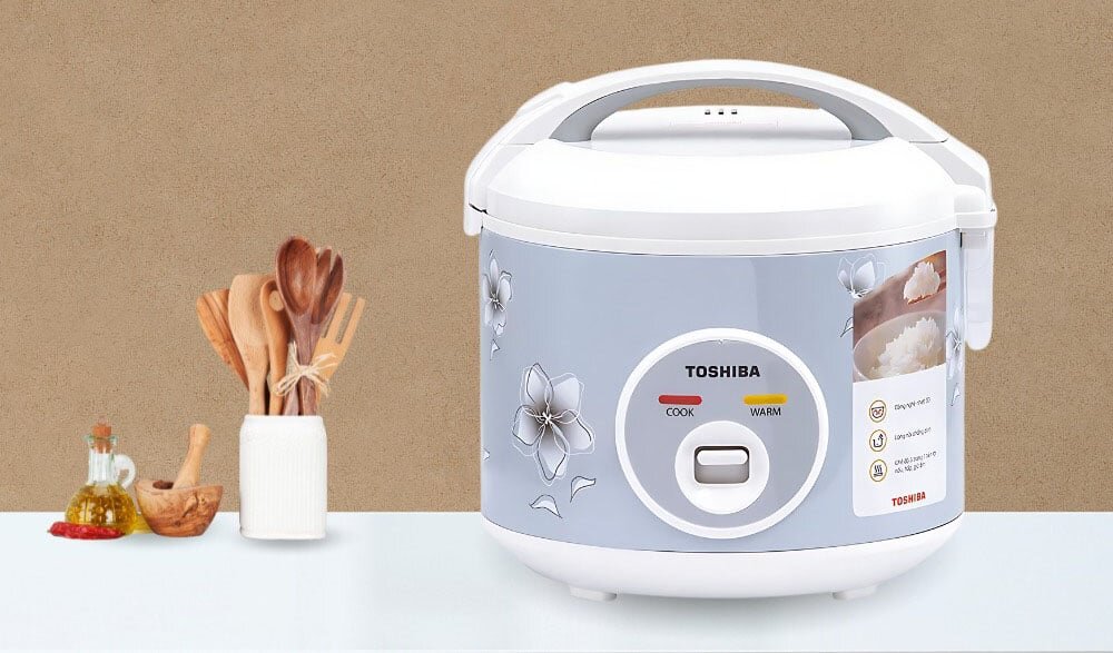 Nồi cơm điện nắp gài 1.8 lít Toshiba RC-18JFM(H)VN tiện dụng