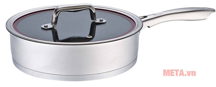 Chảo chống dính inox 304 có vung kính Elmich Praha EL3247 20cm Chảo chống dính inox 304 có vung kính Elmich Praha EL3247 20cm