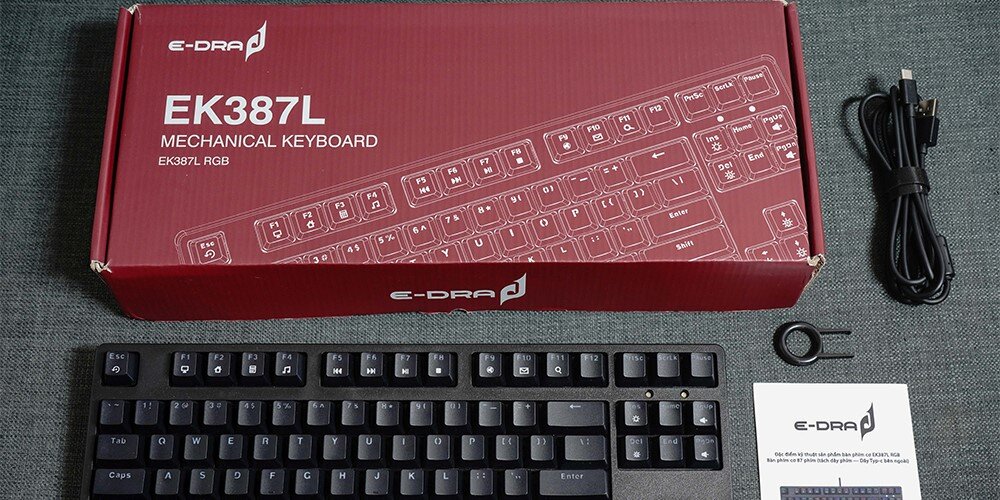 Bàn phím cơ Edra EK387L RGB