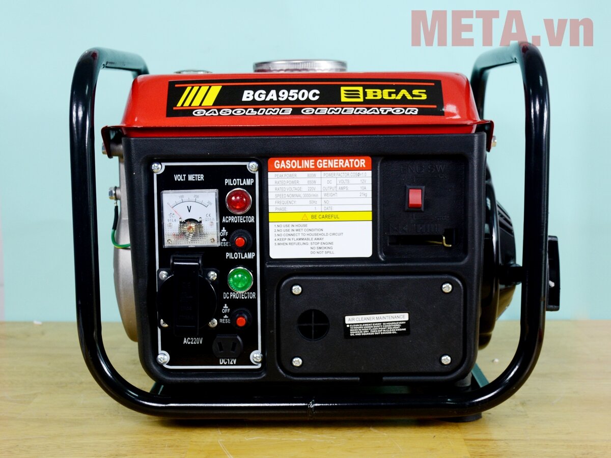 Máy phát điện chạy xăng Bgas BGA950B (BGA950C) 0.8KVA
