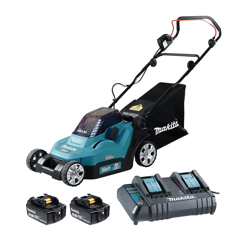 Máy Cắt Cỏ Đẩy 380mm Dùng Pin 18Vx2 Makita DLM382CM2