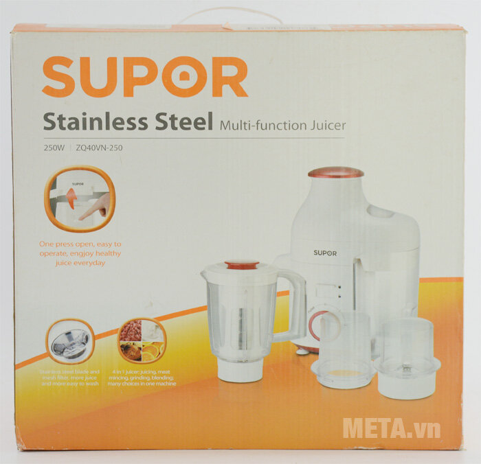Máy ép trái cây đa năng 4 trong 1 Supor ZQ40VN-250