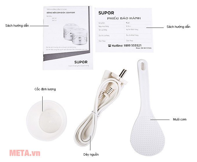 Nồi cơm điện Supor Comfort 1.8l SRC751