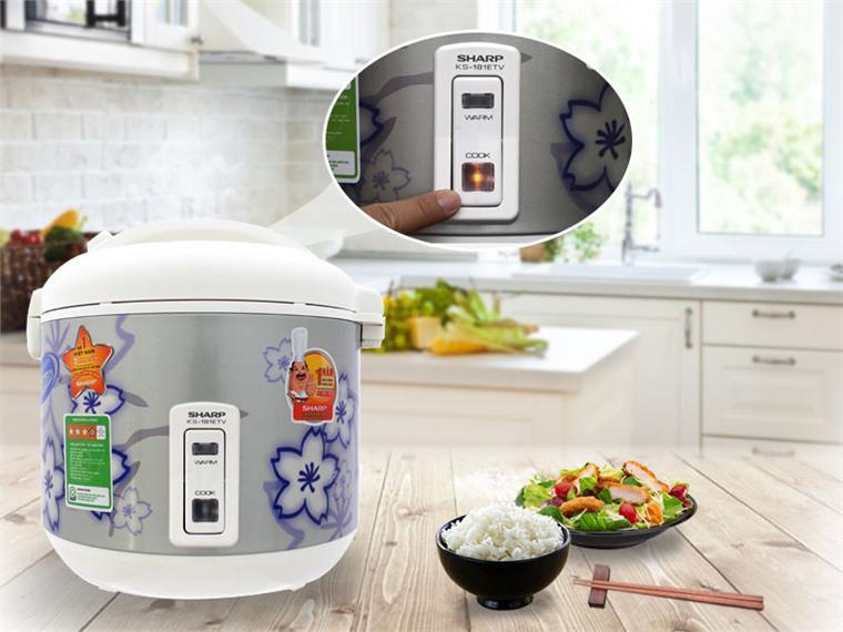 Nồi cơm điện Sharp 1.8L KS-N181ETV Nồi cơm điện Sharp 1.8L KS-N181ETV