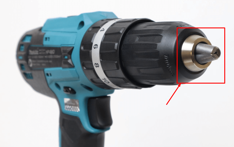 Máy khoan Makita HP488DWAE có đường kính đầu cặp có thể điều chỉnh từ 1,5 - 13mm
