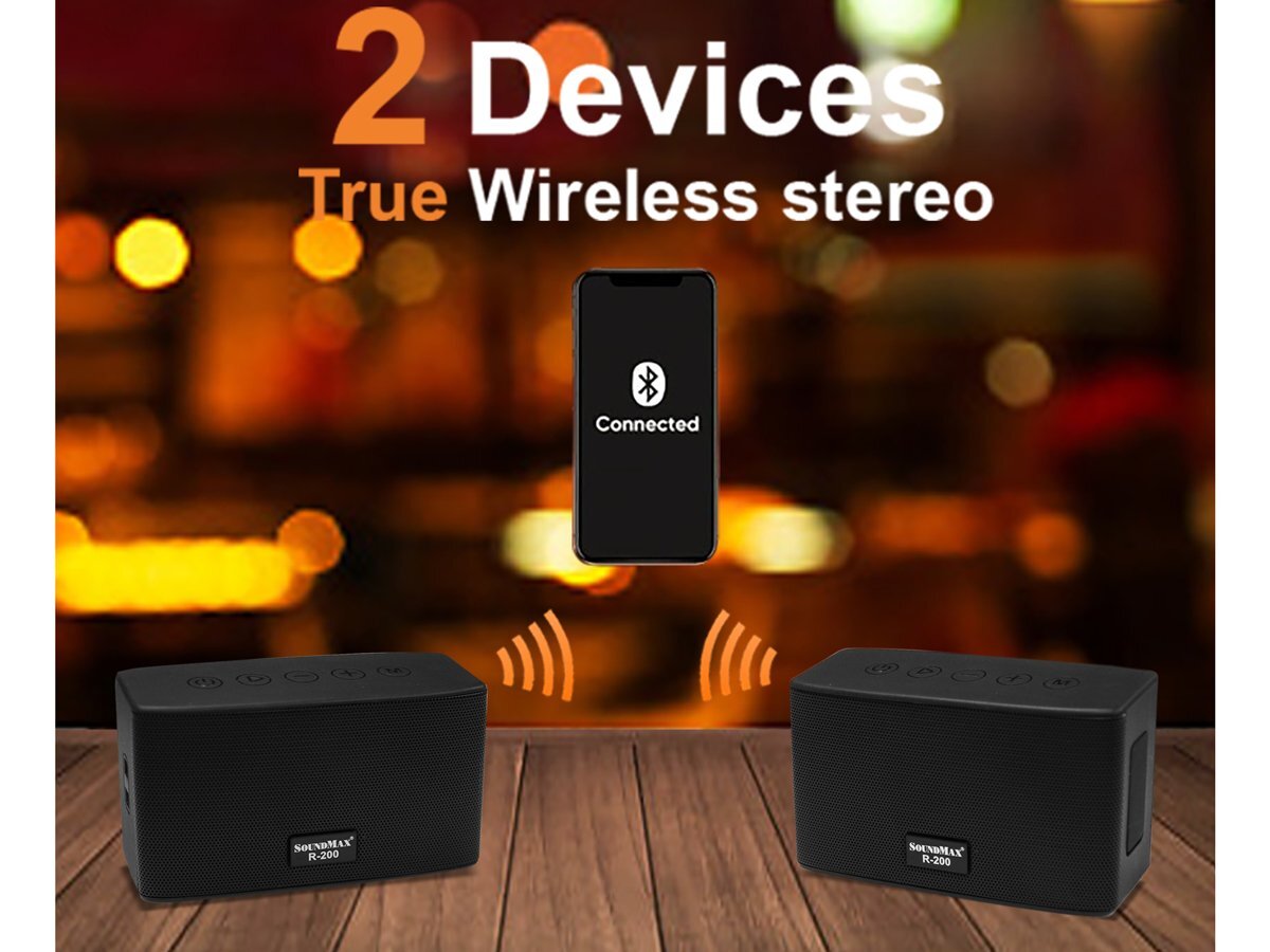 Người dùng kết nối 2 loa cùng lúc Soundmax R-200