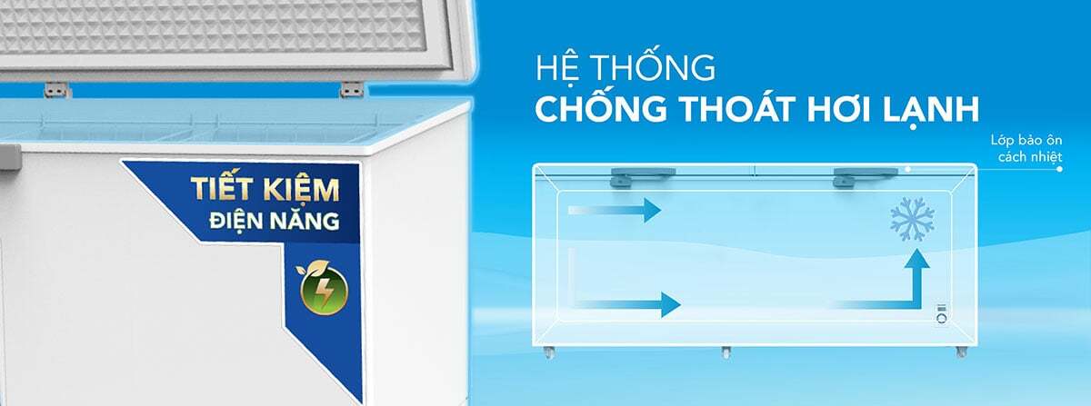 Tủ đông giữ nhiệt tốt Tủ đông