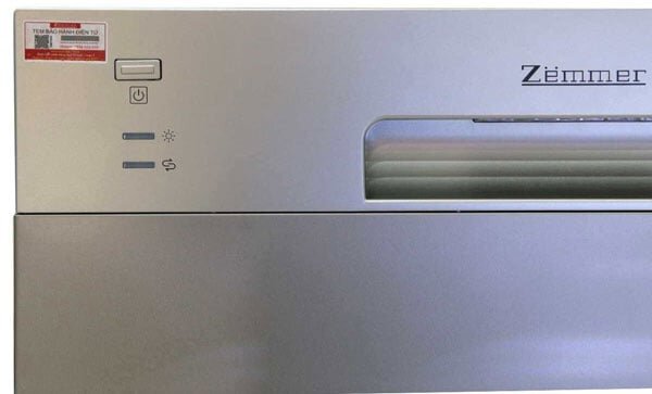 Máy rửa chén độc lập Zemmer SMS68MI08ZM có bảng điều khiển hiện đại, sang trọng