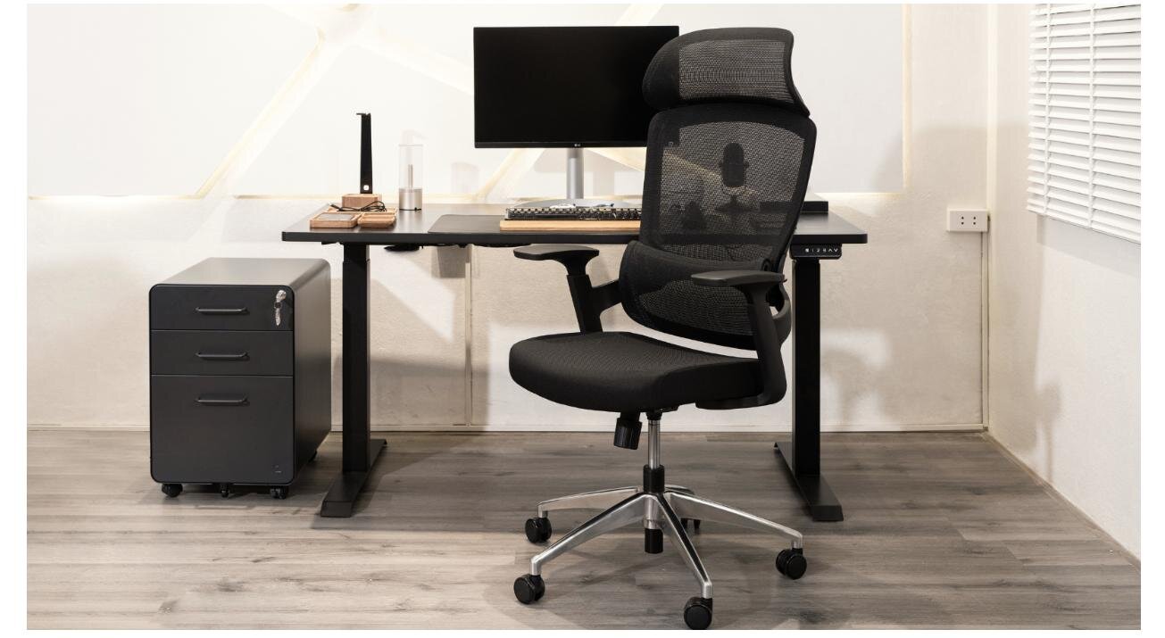 Ghế công thái học GAMI Core Black (Lưng lưới, đệm) 5