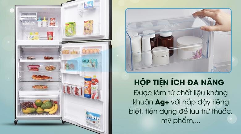 Tủ lạnh 2 cánh Inverter Toshiba GR-AG41VPDZ/XK1 - 359 Lít (Gương Đen)