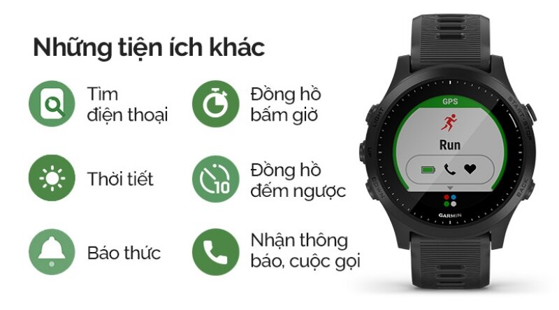 Smart Watch Garmin Forerunner 945 tiện ích thông minh