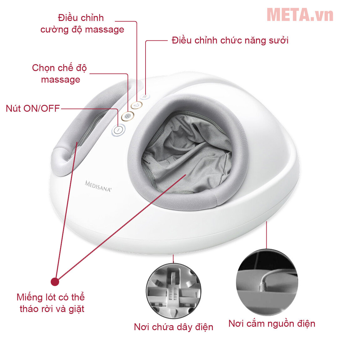 Máy massage chân Medisana FM888