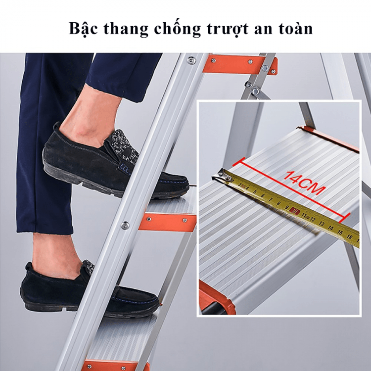 Thang nhôm ghế 3 bậc Kachi MK-148