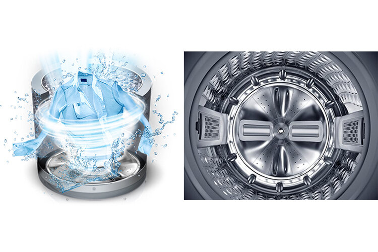 Máy Giặt Cửa Trên SamSung WA85J5711SG (8.5kg) - Xám