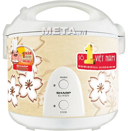 Nồi cơm điện Sharp nắp gài KS-191ETV-SB 1,8 lít Nồi cơm điện Sharp nắp gài KS-191ETV-SB 1,8 lít