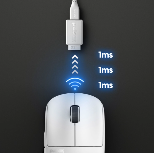 Chuột không dây Pulsar X2 H Wireless Size 2 White 4