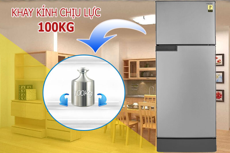 Tủ lạnh Sharp 180 lít SJ-198P-CSA Tủ lạnh Sharp 180 lít SJ-198P-CSA