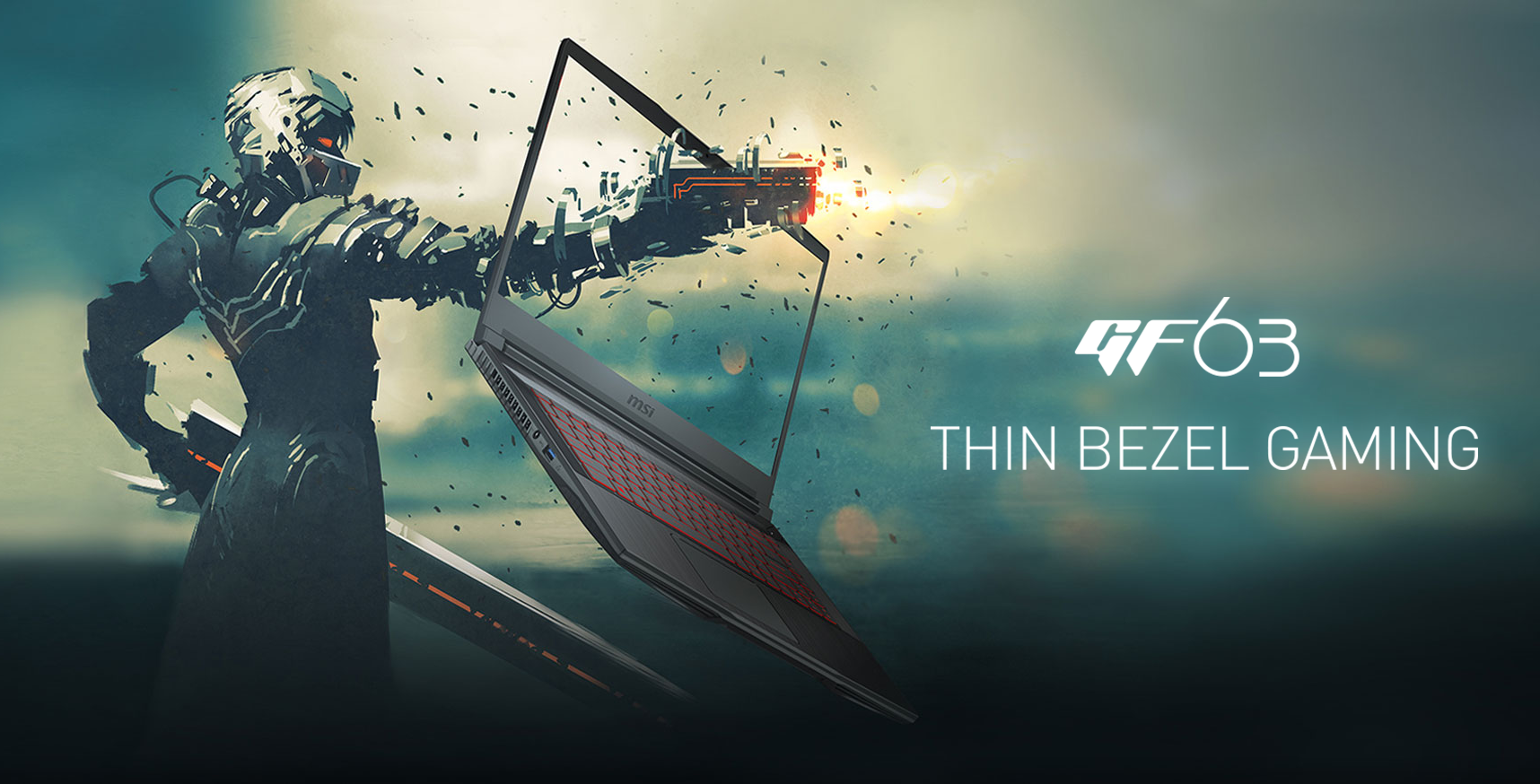 Laptop MSI GF63 8SC-022VN (VGA GeForce® GTX 1650 MAXQ,GDDR5 4GB, Win10)