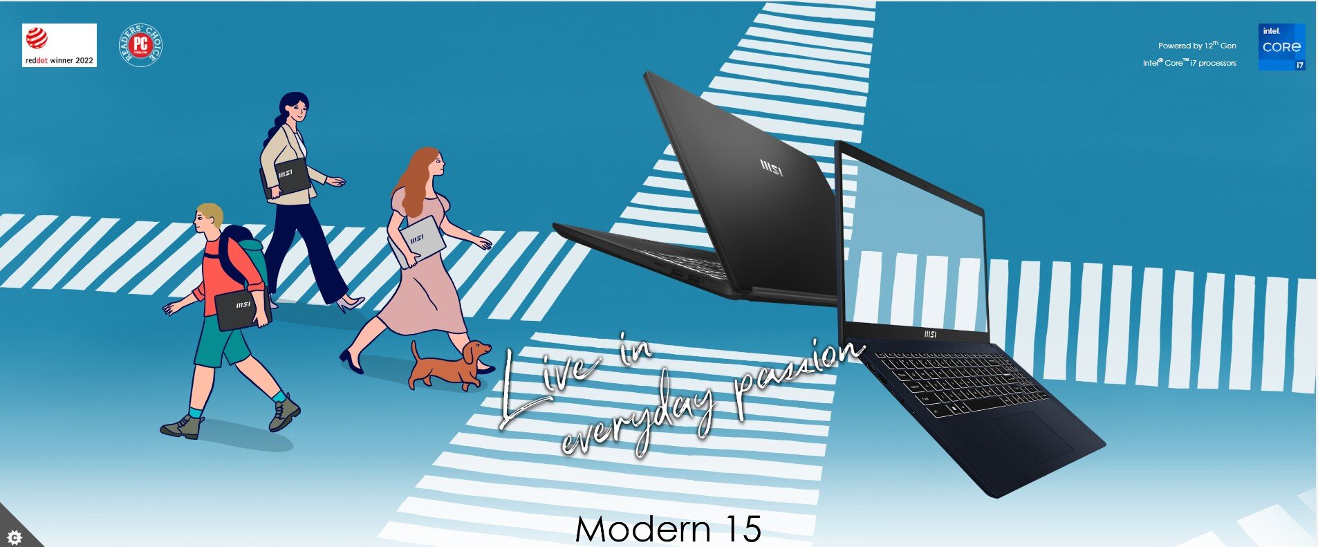 Laptop MSI Modern 15 B12MO-625VN (