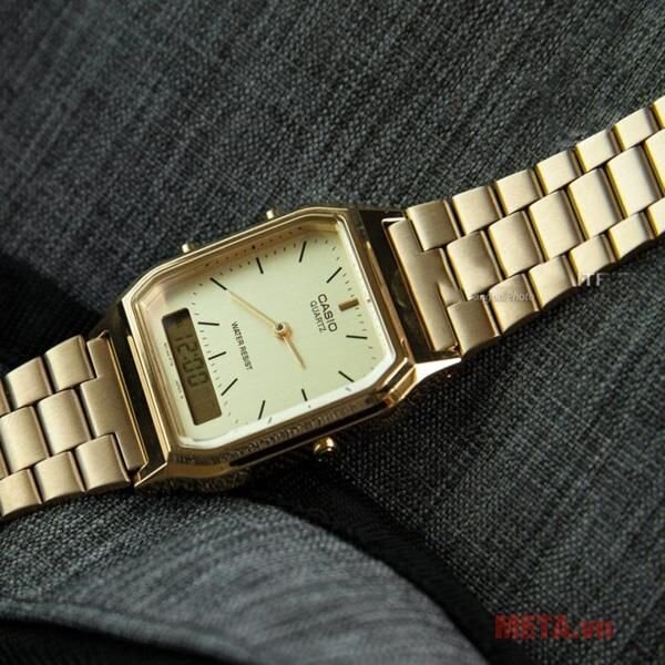 Đồng hồ nam Casio AQ-230GA-9DMQ (dây Inox) Đồng hồ nam Casio AQ-230GA-9DMQ (dây Inox)