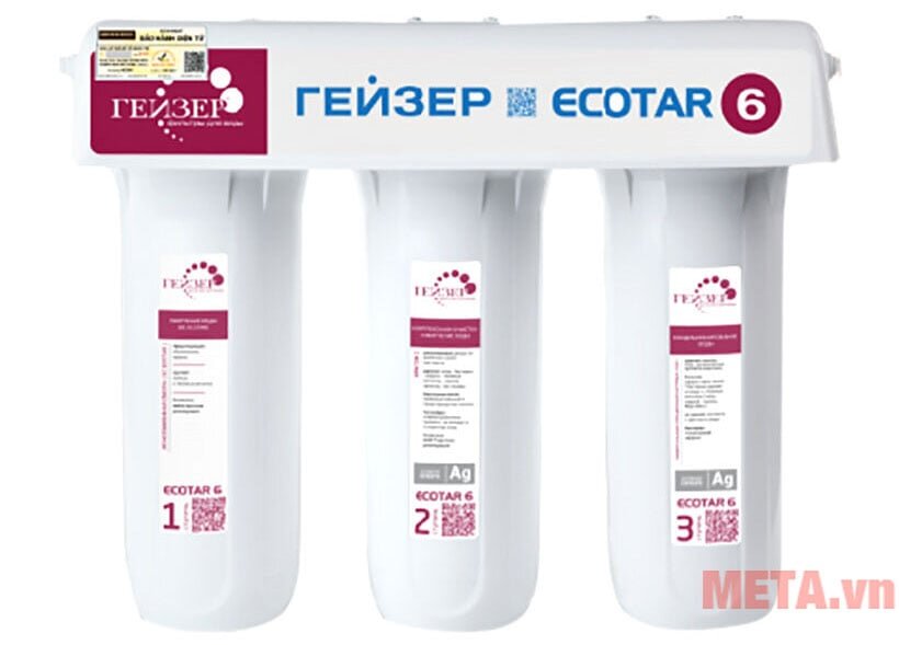 máy lọc nước Geyser ECOTAR 6 có thiết kế nhỏ gọn