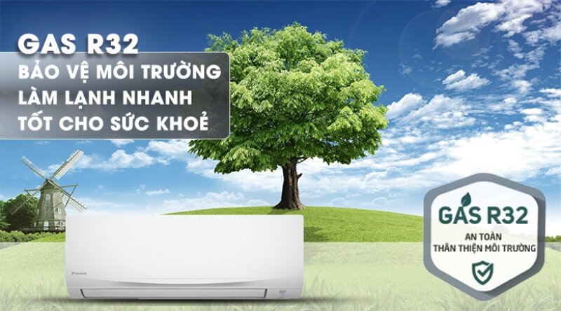 Điều hòa Daikin 9000 BTU 1 chiều ATF25UV1V gas lạnh r32