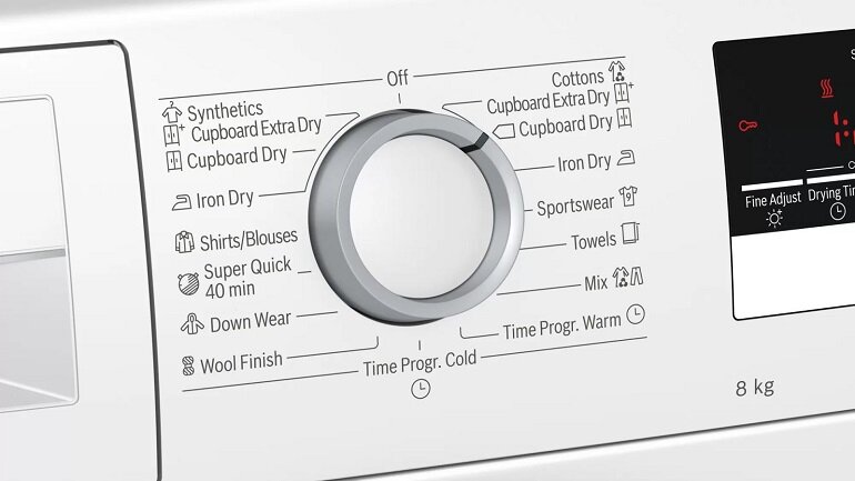 Bảng điều khiển Bosch WTR85V00SG