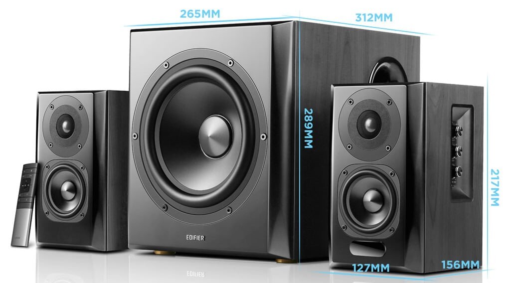 Kích thước loa Edifier S351DB