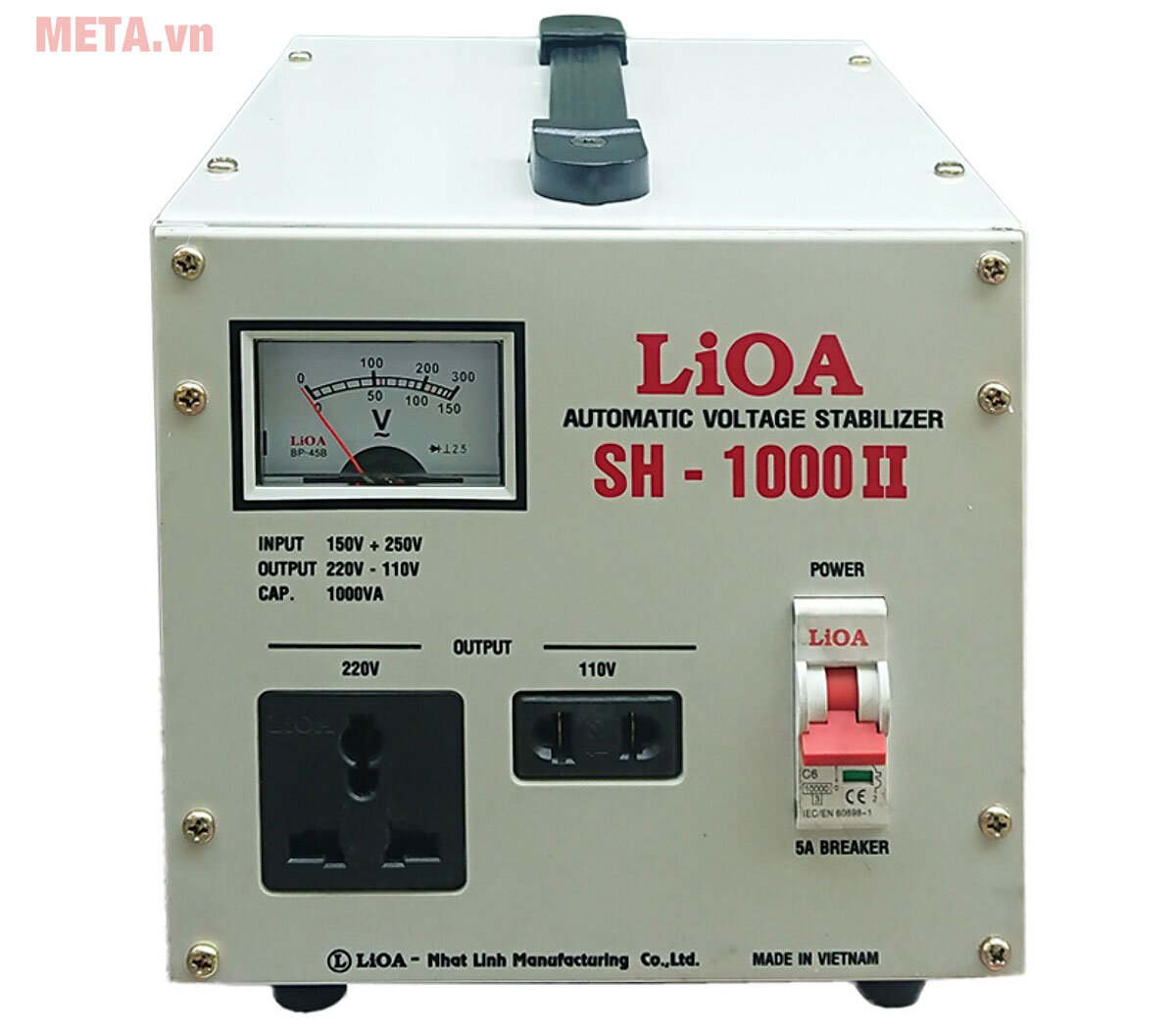 Ổn áp 1 pha Lioa 1KVA Lioa SH 1000 II