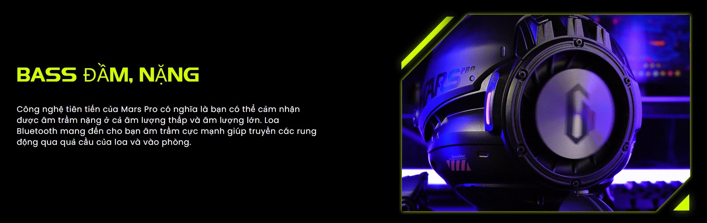 Loa GravaStar Mars Pro - Màu đen