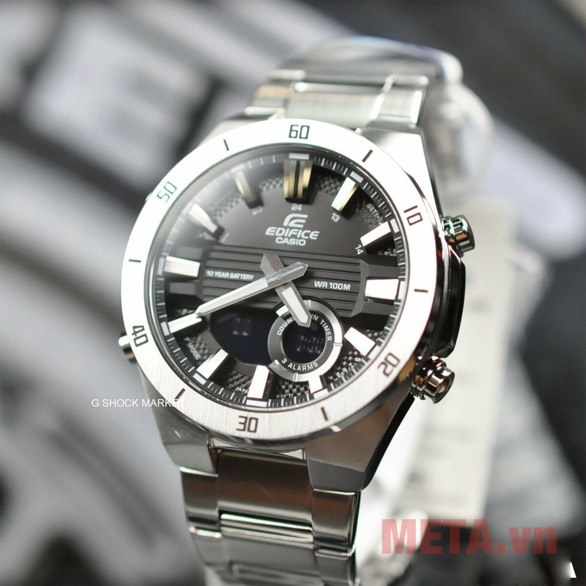Đồng hồ nam Edifice Casio ERA-110D-1AVDF bạc Đồng hồ nam Edifice Casio ERA-110D-1AVDF bạc