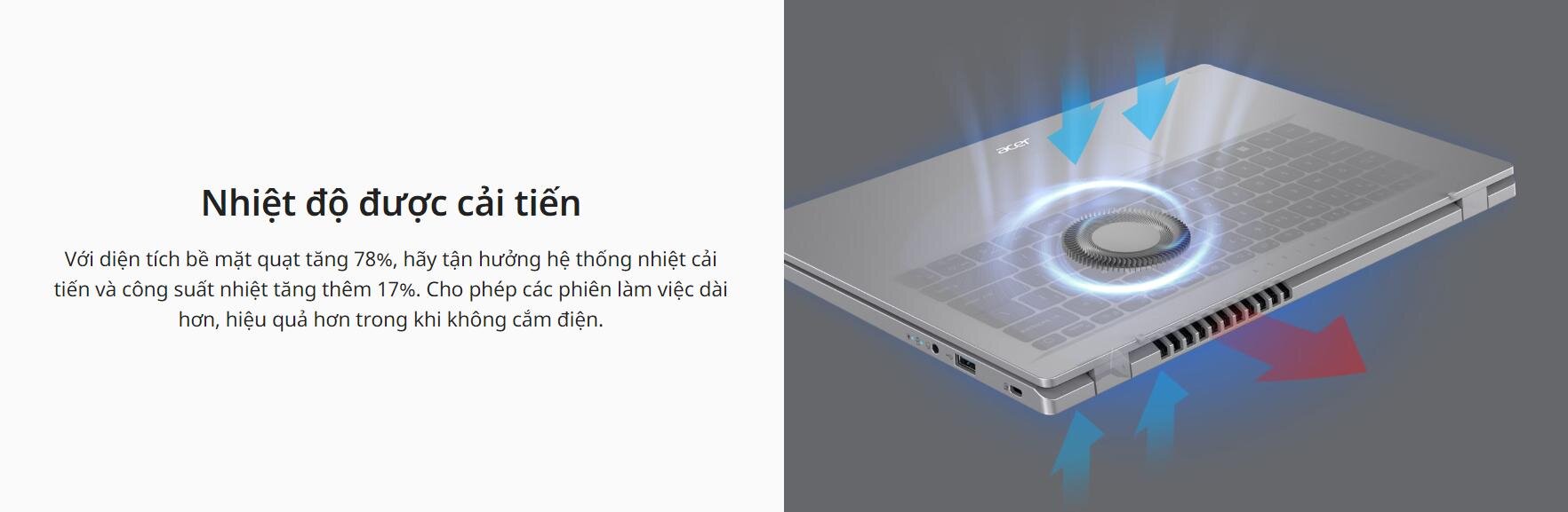 Laptop Acer Aspire 3 A315-59-314F (NX.K6TSV.002) (i3 1215U/8GB RAM/256GB SSD/15.6 inch FHD/Win 11/Bạc) ảnh 2