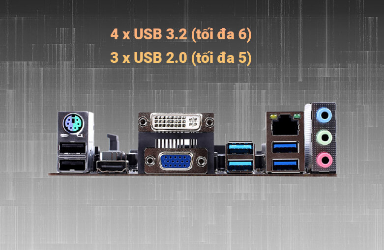 Mainboard Colorful BATTLE-AX B460M-D V20 | Cổng kết nối đa dạng