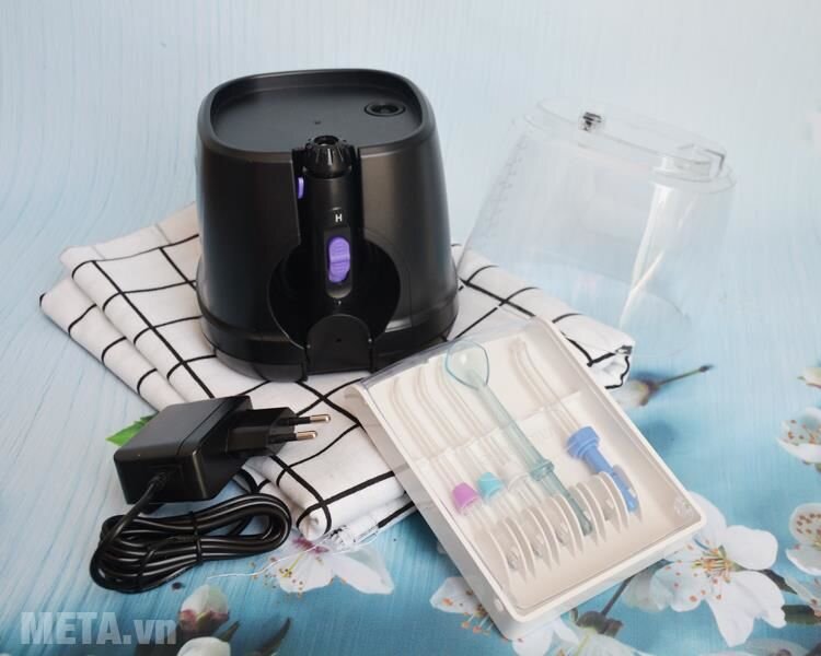 Máy tăm nước điều khiển cảm biến Waterpulse V700 Black